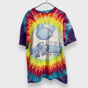 送料無料☆ウッドストック94☆タイダイTシャツ☆90s☆フェスT☆L☆usa製フルーツ