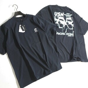 AVIREX アヴィレックス 新品 FADE WASH SAILORS 綿100% セーラーズ プリント 半袖 Tシャツ 6123277 09 L ▲018▼kkf422us