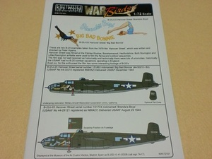 映画 ハノーバーストリ-ト Kits-World 101 キッツワールド デカール 1/72 B-25 ミッチェル 爆撃機 Hannover Street Mitchells B-25