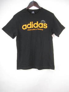 アディダス adidas Tシャツ 半袖 コットン M 黒 メンズ E245