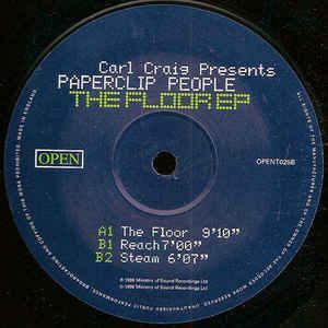 英12 Carl Craig, Paperclip People The Floor EP OPENT025 Open /00250