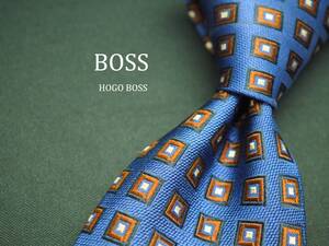 美品【HUGO BOSS ヒューゴ ボス】 C1908 ネイビー SILK ブランド ネクタイ 古着 良品