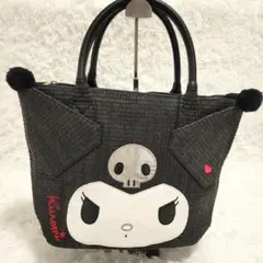 【美品】 クロミちゃん　カゴ風　トートバッグ　A4収納可