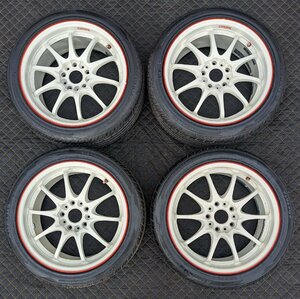RAYS VOLK RACING CE28N J Time Attack 17インチ 7.5J +50 114.3 5穴 4本セット 絶版モデル 美品 タイヤ未使用品 DC5 CL7 EP3 DC2 CL1