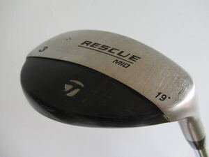 ★TaylorMade テーラーメイド RESCUE MID ユーティリティ U3 19° 純正スチールシャフト J645　★レア★激安★中古★　★