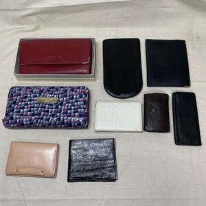 【激安】中古　ブランド財布　キーケース　カードケース　色々9点まとめ売り　BOTTEGA VENETA TSUCANIA コムサデモード　他