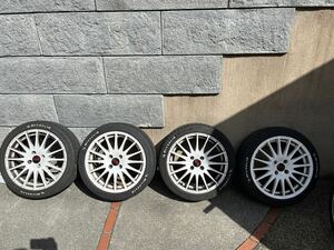 OZレーシング 7.0J PCD108ミシュラン　パイロットスポーツ4 205/45/R17 タイヤホイールセット　中古品 プジョー208GTiで使用