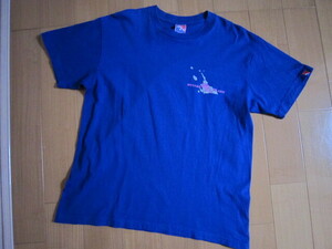 沖縄　宮古島Tシャツ　海人工房購入　160サイズ　大人Sサイズ　ブルー