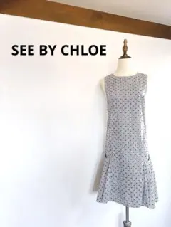 【美品】SEE BY CHLOE ストライプワンピースA