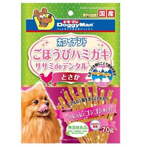 （まとめ買い）ドギーマン ホワイデント ササミdeデンタル とさか 70g 犬用おやつ 〔×16〕