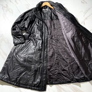 極美品◆ISSEY MIYAKE thinsulate パラシュートコート ロング丈 フード収納可能 2way ナイロン ブラック イッセイミヤケ ビッグシルエット