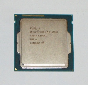 ◆第4世代 i7-4770K 3.50GHz Haswell/8MB/SR147/LGA1150 完動品 即決！★送料140円！