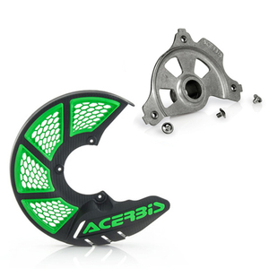 [ACERBIS] アチェルビス X-Brake ディスクカバー Kawasaki KX250F（06-20年式）/KX450F（06-18年式）ブラック/グリーン