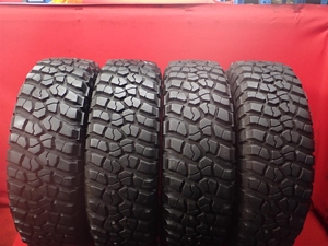 中古タイヤ 255/75R17 111/108Q 4本セット BFグッドリッチ マッドテレーン T/A KM2 BFGoodrich MUDTERRAIN T/A KM2 9分山 ジープ ラングラ