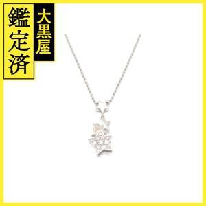 JEWELRY ジュエリー スターモチーフ ネックレス K18WG ホワイトゴールド ダイヤモンド 0.20ct 【460】2120000286681