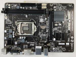 【中古パーツ】BIOS確認のみ、GIGABYTE GA-H81M-D3V-JP マザーボード ＩＯパネル LGA1150 ■MB4102