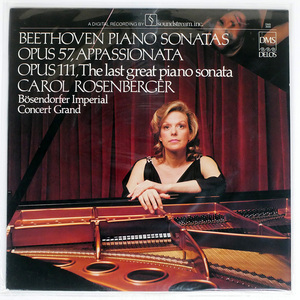 US盤 CAROL ROSENBERGER/BEETHOVEN : PIANO SONATA OP. 57 "APPASSIONATA" / OP. 111/DELOS DDMS3009 LP