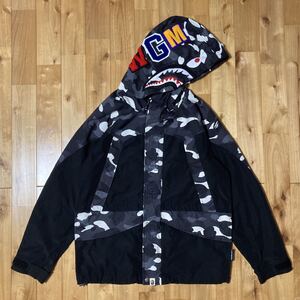 ★蓄光★ スノボ ジャケット Mサイズ a bathing ape shark snowboard jacket BAPE hoodie city camo シャーク パーカー エイプ ベイプ z544