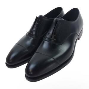 CROCKETT&JONES クロケットアンドジョーンズ KENT 347LAST ケント ブラックカーフ ストレートチップ 10E【新古品】【未使用】【中古】