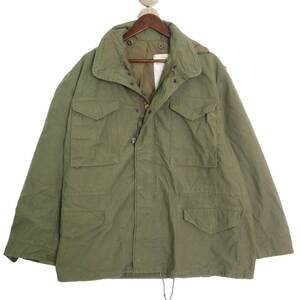 90年代 USA製 ALPHA INDUSTRIES アルファ インダストリーズ M-65 フィールドジャケット ミリタリー(メンズ LARGE REGULAR) 中古 古着 A3791