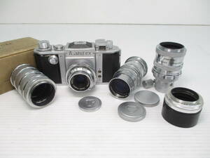 2406606-018 旭光学 Asahiflex アサヒフレックス レンジファインダーカメラ/レンズ Takumar 1：3.5 f=50mm・1：3.5 f=100mm 計2点