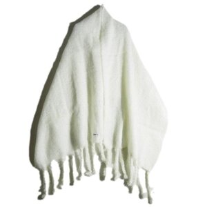 M8101z9　▼EVERYDAY I LIKE ドゥーズィエムクラス▼　23AW Mohair Mix Big Stole ホワイト /モヘヤ 大判ストール MANTAS EZCARAY 白 秋冬