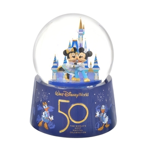 ミッキー＆ミニー スノードーム WALT DISNEY World 50TH CELEBRATION 売切れ品