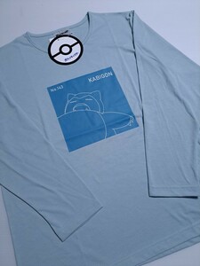 新品未使用 ポケットモンスター　ポケモン　カビゴン　L　長袖Tシャツ　ロンTパジャマ　レディース 送料無料即決 完売 A２　ルームウェア　