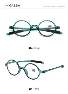 度数+3.0　61026ブルーグリーン　老眼鏡　シニアグラス　丸メガネ　昭和レトロ