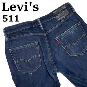 Levis リーバイス 511 コミューター W30 (約78cm) サイクルパンツ リフレクター ストレッチ デニムパンツ メンズ ジーンズ