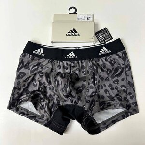 М ★ adidas 吸汗速乾ショート丈ボクサー チャコールプリント