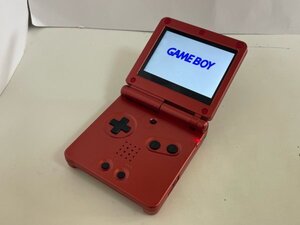 ゲームボーイアドバンスSP　GBASP　任天堂　IPS液晶交換品　レッド　赤　ソフト読み込まず　確認詳細は説明欄記載