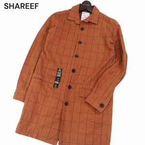 SHAREEF シャリーフ 【WINDOWPANE SPRING COAT】通年 ウインドウペン スプリング コート ショップコート Sz.1　メンズ　I4T00096_1#N