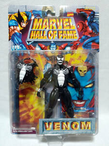 定形外可 トイビズ 1996年 5″ VENOM ヴェノム MARVEL HALL OF FAME スパイダーマン ベノム TOYBIZ マーベル ホールオブフェイム