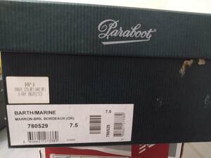 PARABOOT　BARTH/MARINE　25.5cm　780526　MARRON=BRAIL BORDEAUX(OR)