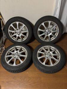 155/65R14 スタッドレスタイヤアルミホイール4本1セット ミシュランX ice PCD100 4H インセット45 N boxなど