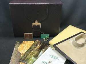 ◆ROLEX ロレックス デイデイト 18338 箱 ギャランティカード 冊子・グリーンタグ付き 純正 BOX ケース 茶系