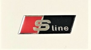 稀少　新着限定物　貼りやすいアルミ製　 S　line　 ロゴ　　アルミ　エンブレム　ステッカー⑥小