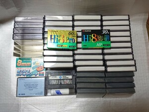 ★Hi8ビデオテープ・クリーニングテープ★新品・中古セット★ 