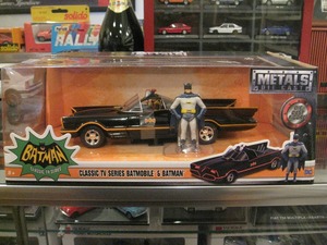 ☆希少Jada Toys/24 BATMOBILE バットモービル バットマン＆ロビン 1966 DC COMICS 2016 メタルダイキャスト★