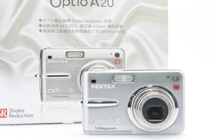 PENTAX Optio A20 / smc PENTAX LENS 7.9-23.7mm ペンタックス コンパクトデジタルカメラ 動作確認済 充電器 箱付 ■24828