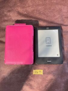 CU7P 楽天 rakuten kobo N905C ブラック コボ 中古 電子書籍リーダー ケース付き 動作OK