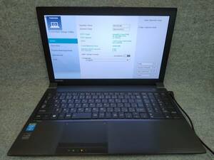 東芝 dynabook Satellite B654M i5-4310M Bios確認 ジャンク 1340H