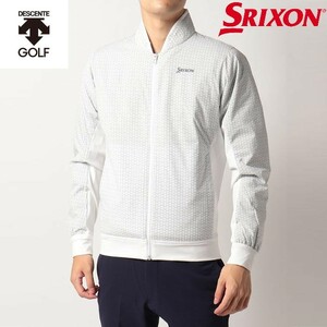 ☆新品未使用☆スリクソン SRIXON ゴルフ クロス小柄 中綿ジャケット☆白☆XLサイズ 肩幅44㎝ 身幅61㎝ 着丈72㎝ 袖丈67㎝☆定価16,500円