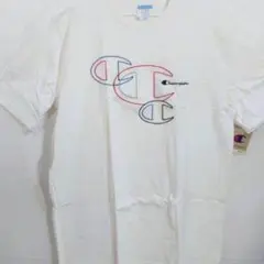 【新品/未使用】【L】Champion/半袖Tシャツ/ビッグCロゴ/WHITE