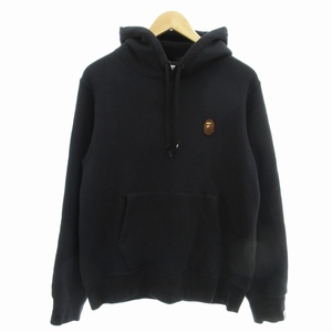 未使用品 アベイシングエイプ A BATHING APE タグ付き ONE POINT PULLOVER HOODIE パーカー フーディ プルオーバー ロゴ 長袖 001PPK801007