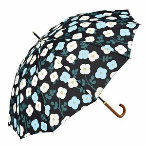 ☆ ベロニカブラック ☆ 12本骨傘 55cm ニフティカラーズ 長傘 nifty colors 傘 レディース 手開き 55cm 晴雨兼用 12本骨 かさ カサ