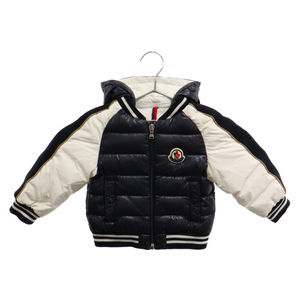 MONCLER モンクレール BUKET GIUBBOTTO フード付きダウンジャケット ネイビー キッズ G29511A55820