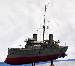 雅工房製1/500一等巡洋艦「日進」（日本海海戦時/ケース付）