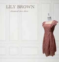 LILY BROWN ケミカルレースワンピース